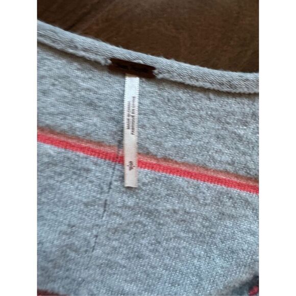 Free People S Make You Mine Stripe Sweater Gray - Picture 7 of 9